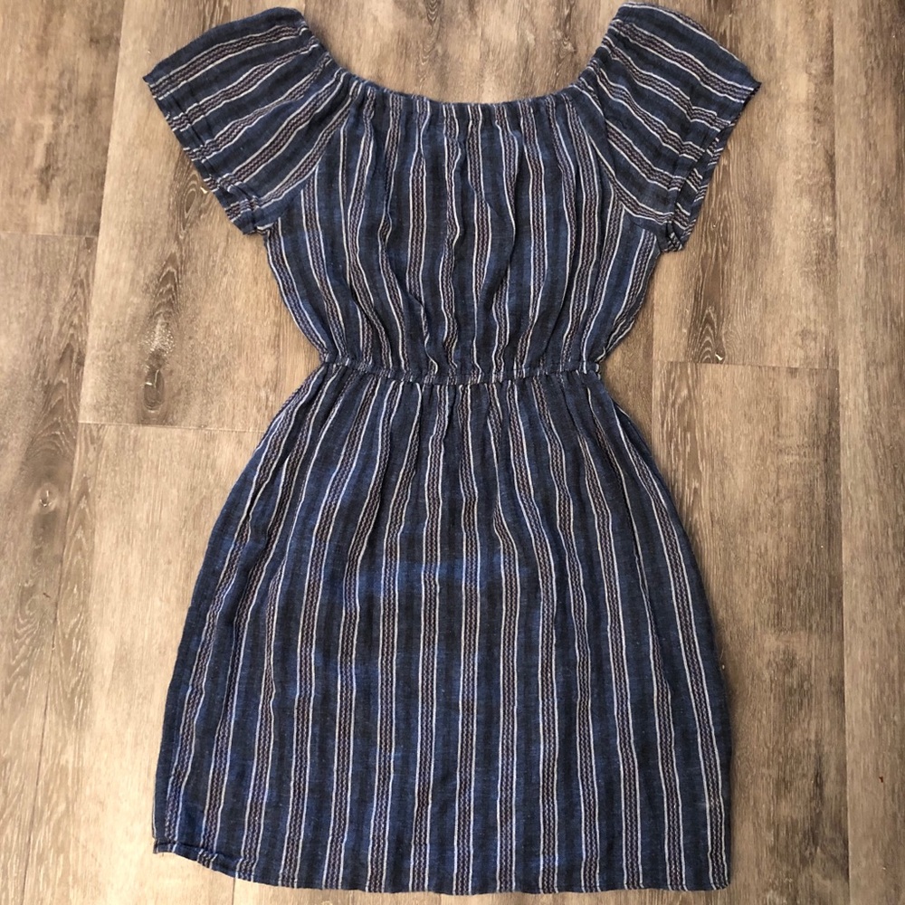 STRIPPED MINI DRESS